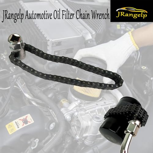 Automotive Oil Filter Chain Wrench Adjustable Oil Filter Wrench Double Chain Oil Filter Removal Tool Fits for 6-14cm
