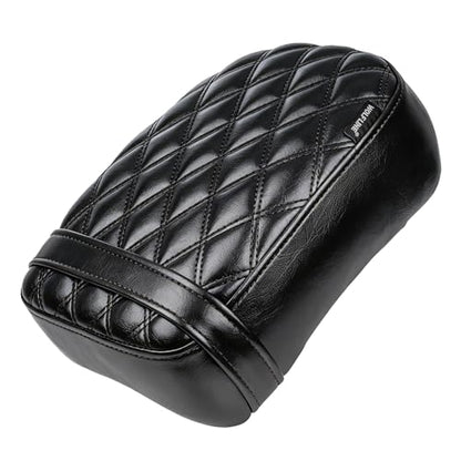 Motorcycle Passenger Comfort Seat Fit for CMX1100 Rebel 1100/DCT/SE 2021-2026, Leather Rear Saddle Back Cushion Pillion Pad, Black Stitching - color: Rear - Black-A