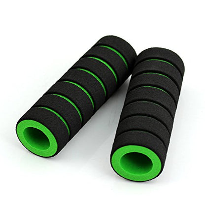 1 Pair Nonslip Foam Sponge Bike Motorcycle Handle Grip - color: Blue
