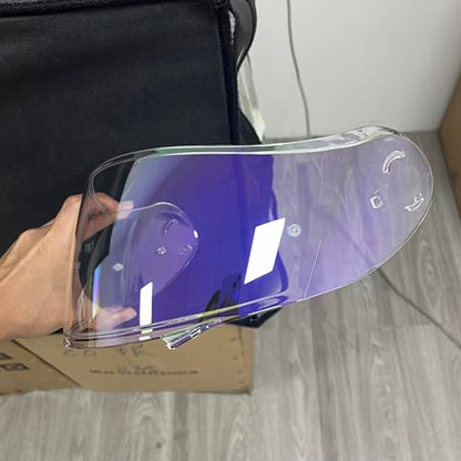 Neotec 2 Helmet Visor Replacement.CNS-3 Motorcycle Helmet Shield UV Protection Compatible with Neotec 2 (Revo Clear Purple) - color: Revo Clear Purple