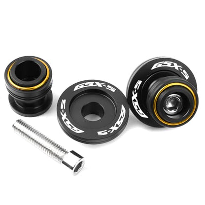Compatible With GSXS 750 GSX S750 950 GSXS 1000 GT 1000GX 1000F GSX8S 2025 GSX-S 750 CNC M8 Motorcycle Swingarm Spool Sliders Stand Screws (Gold) - color: Gold