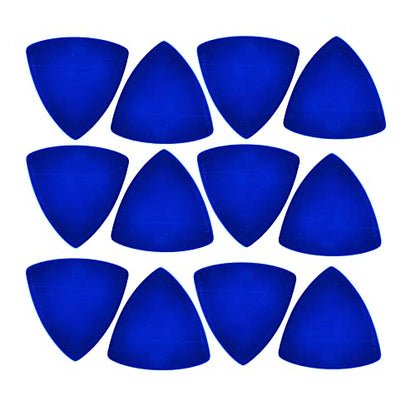 Customizable Reflective Helmet Strips - Reflective Tape Stickers for Hardhats Safety - Waterproof High Visibility Stickers 12pc - color: Blue Triangle