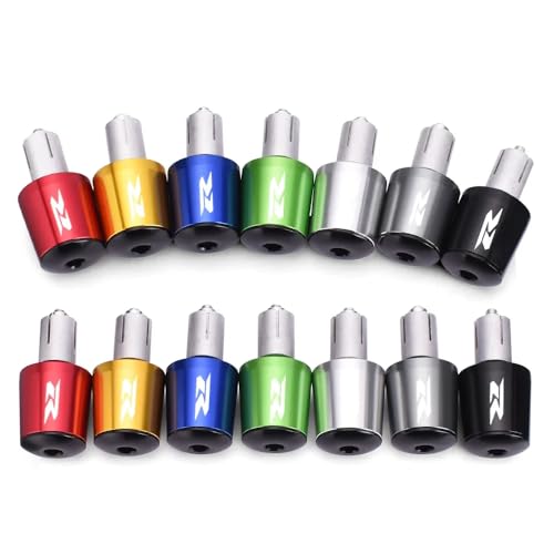 Motorcycle Handlebar End Plugs - Bar Ends Grips with Counterweight, Anti-Vibration Stabilizer, Crash Protector Slider Compatible with GSXR 125/150/250/600/750/1000 & GSR 750/600/400 - color: black