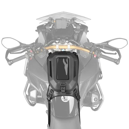 Rhinowalk Motorcycle Tank Bag Waterproof Hard Shell Motorbike Tank Bag with Touch Screen Phone Pocket, Detachable Top Cover, 5.6L Backpack Motor Cycle Accessories
