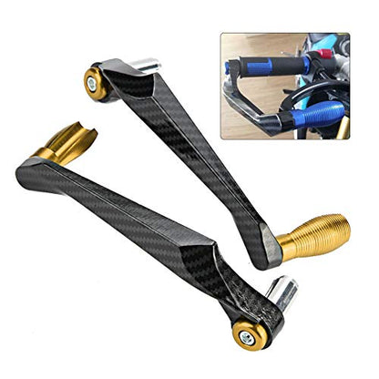 7/8inch Universal 22MM CNC Handlebar Brake Clutch Lever Hand Guard Protector for Motorcycle (Gold)