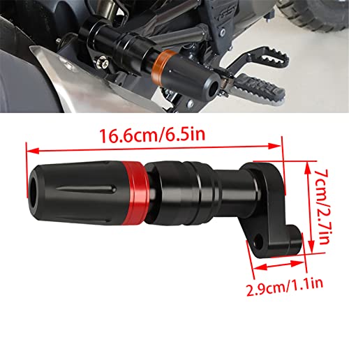 Rear Frame Slider CNC Aluminum Crash Pad Replacement for NINJA400 Z400 2018-2022 / NT1100 2022-2023 / Rebel 300 500 CMX 300 500 Motorcycle Frame Fairing Protection(Red) - color: Red