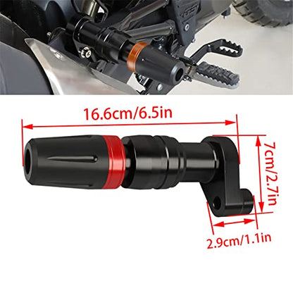 Rear Frame Slider CNC Aluminum Crash Pad Replacement for NINJA400 Z400 2018-2022 / NT1100 2022-2023 / Rebel 300 500 CMX 300 500 Motorcycle Frame Fairing Protection(Red) - color: Red