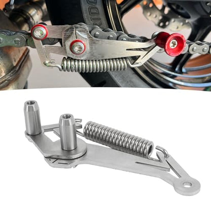 Motorcycle Chain Slack Adjuster Tool, Efficient Chain Tension Adjustment Setter Tool for All Motorcycles, Metal, Precise Indicator for Safe Riding