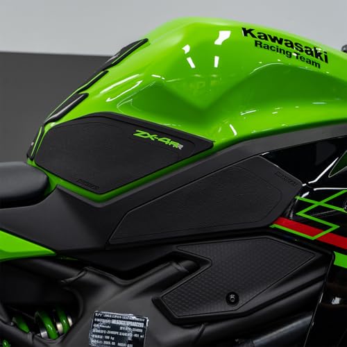 NIGHT CAT Compatible ZX-4R ZX4R/RR 2023 Motorcycle Fuel Tank Pad Kit Side Fuel Knee Guard Sticker Fuel Tank Protector(Black-Legs Traction Pad generic) - color: Black-legs Traction Pad Generic