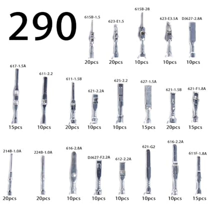 Connector Pins Crimped Terminal Automotive Car kit Electrical 1/1.5/1.8/2.2/2.8/3.5mm Motorcycle ATV Wire Removal Non-Insulated Plug Male Female Crimp Set
