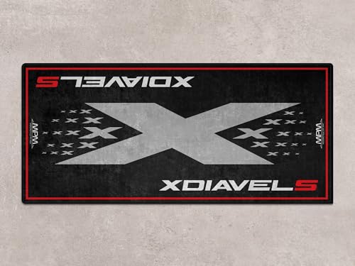 Parking Mat for XDiavel S Motorcycle Models, Display and Pit Mat, Washable Non-Slip Garage and Showroom Floor Mat, Rug (Size 1 : 86.6 x 39.4/220 x 100 cm) - size: 3'3" x 7'3" (Oblong)