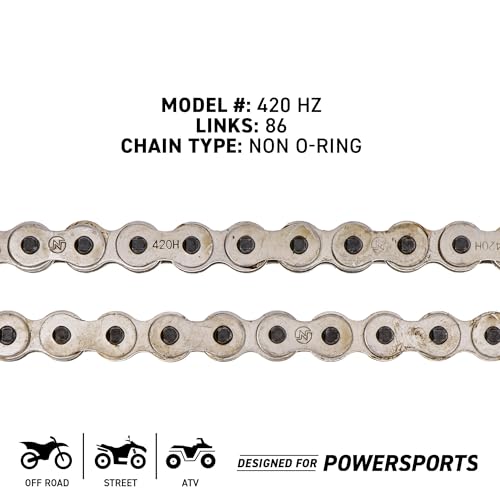NICHE Drive Sprocket Chain Combo for Honda XR70R Front 15 Rear 36 Tooth 420HZ Standard 86 Links - size: Standard Chain