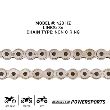NICHE Drive Sprocket Chain Combo for Honda XR70R Front 15 Rear 36 Tooth 420HZ Standard 86 Links - size: Standard Chain