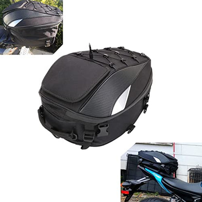 Motorcycle Tail Bag Waterproof Rear Seat Backpack - Dual Use Helmet Bag