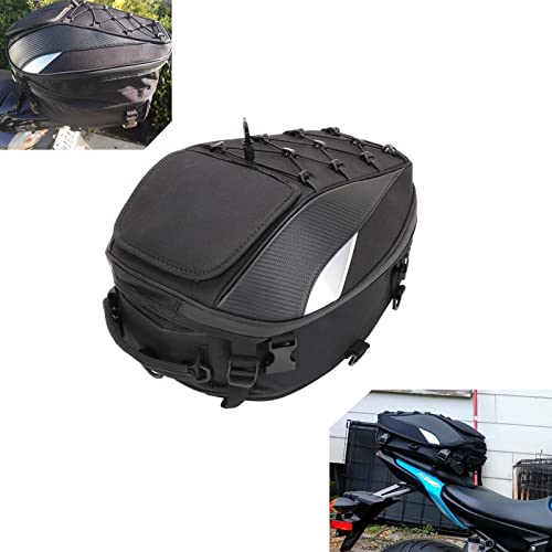Motorcycle Tail Bag Waterproof Rear Seat Backpack - Dual Use Helmet Bag