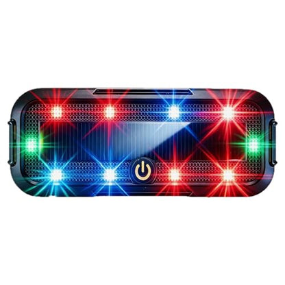 Automotive LED Flashing Lights - Solar Powered Safety Beacons, Warning Signal Lamps, emergencys Visibility Accessories, Durable Driving Equipment | Vehicle Lights Night for Motorcycle RV SUV Electric