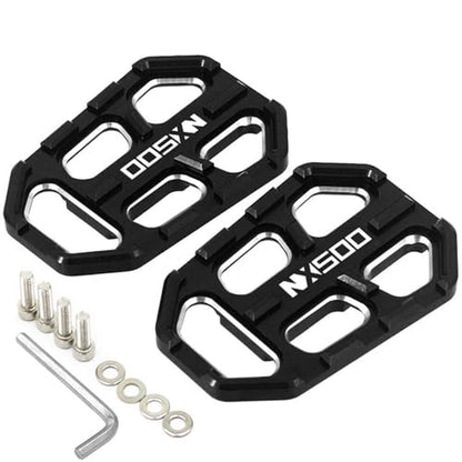 Motorcycle Foot Pegs Front Footpegs Footrests Pedal Enlarger Brake Extension for Honda NX500 2023 2024 2025(Foot Pedals Black) - color: Foot pedals Black