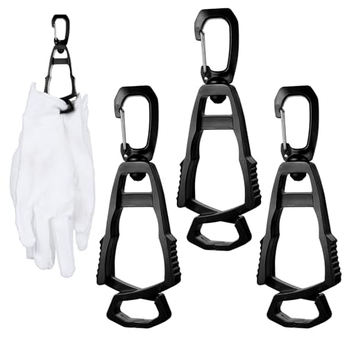 3Pcs Glove Clips for Work Glove Holders,Gloves Holder Clip Duty Belt Accessories, Belt Clip for Construction Worker Gloves Grabber Clips