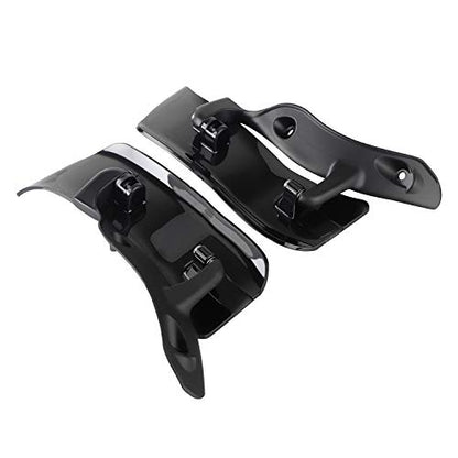 ABS Black Side Wing Adjustable Windshield Air Deflector for Harley Road Glide FLTRX 2015-2023 - color: Black