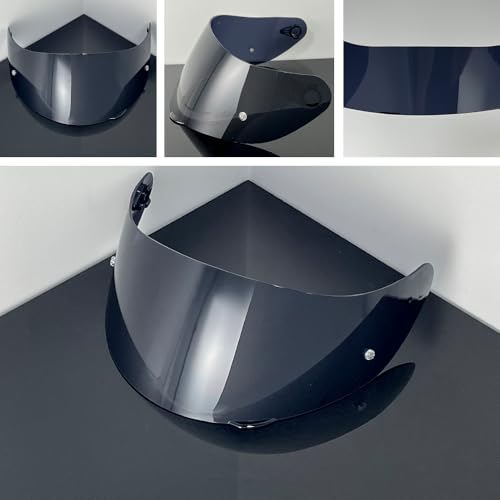 902 Helmet Visor Replacement,Motorcycle Helmet Face Shield for ILM 902,902L,902BT (Deep Black-Day Use Only) - color: Deep Black-day Use Only