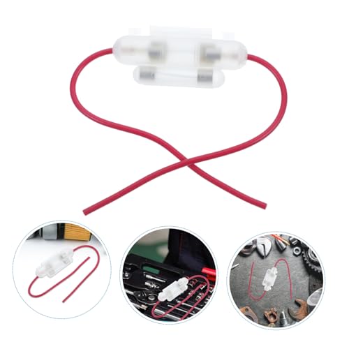 GLEAVI Inline Fuse Holder for Motorcycle ATV Scooter Double Fuse Box Case Waterproof Design for Reliable Power Supply