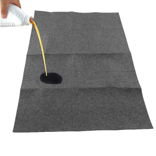 Oil Spill Mat for Under Car, Reusable Protect Garage Floor Mat, WaterproofBacking Oil Absorbent Pads Driveway Drip Pad for Motorcycle, 59x35.43in