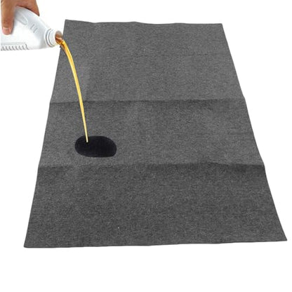Oil Spill Mat for Under Car, Reusable Protect Garage Floor Mat, WaterproofBacking Oil Absorbent Pads Driveway Drip Pad for Motorcycle, 59x35.43in