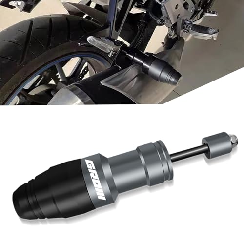 For GROM MSX125 MSX 125 2019 2020 2021 2022 2023 Fall Collision Protection Rod Motorcycle Anti-Fall Rod Scooter Bike Bar CNC Aluminum Engine Crushing Collision Frame Slider (Titanium) - color: Titanium