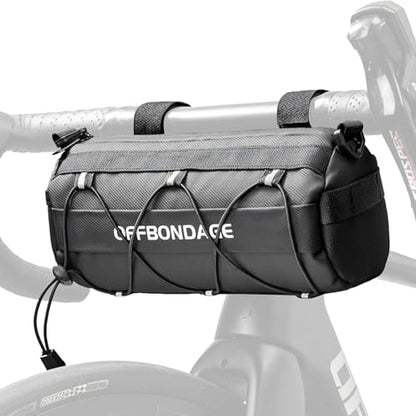 Bike Handlebar Bag for Bicycle Front Storage Bag Waterproof Shoulder Bag with Shoulder Strap for Road Mountain Bike Bikepacking