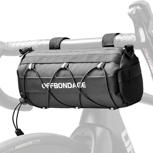 Bike Handlebar Bag for Bicycle Front Storage Bag Waterproof Shoulder Bag with Shoulder Strap for Road Mountain Bike Bikepacking
