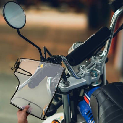 Motorcycle Handlebar Cover Waterproof Windproof Rainproof Oversized Design Easy Installation Protective Cover for Comfortable Riding