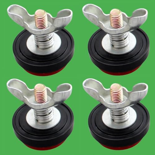 Pack of 4 Red Round Motorcycle Reflective Warning Reflector with Bolts Universal Motos License Plate Safety Anticollision Kit (Bolts style) - style: Bolts style