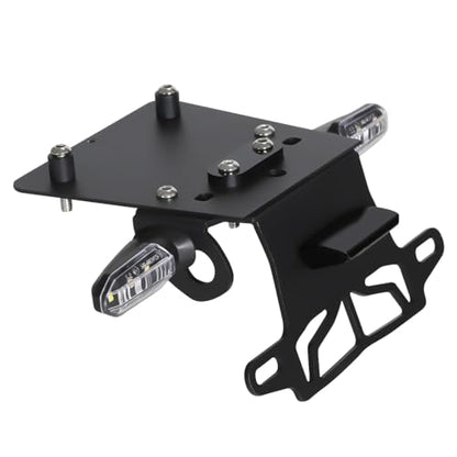 2026 GROM MSX 125 Fender Eliminator Kit - Tail Tidy Compatible with 2022-2025 MSX125 GROM - License Plate Bracket with Turn Signals Rear and LED License Light (Clear) - color: Clear