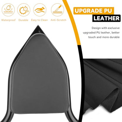 25" Detachable Sissy Bar Backrest for Harley Davidson Touring, Motorcycle Heavy Duty Steel Passenger Backrest Compatible with Street Glide/Road Glide/Road King/Electra Glide 2009-2024 (Black)