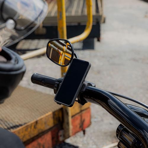 Quad Lock Motorcycle Handlebar Phone Mount PRO - Large with Vibration Dampener and MAG Phone Case for iPhone 17 Air - size: iPhone 17 Air