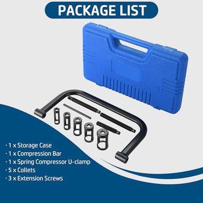 DASBET Valve Spring Compressor C Clamp Service Kit Valve Spring Removal Tool with C Clamp for ATV, Car, Motorcycle, Small Engine Vehicle Equipment (Blue) - color: Blue