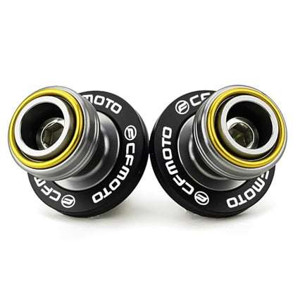 Compatible with CFMOTO Ibex450 Ibex800 300SS 450SS 450NK 450CLC 675SS 675NK 750SS 800NK Motorcycle CNC Swingarm Spools Sliders Stand Screw Paddock Bobbins (Gold) - color: Gold
