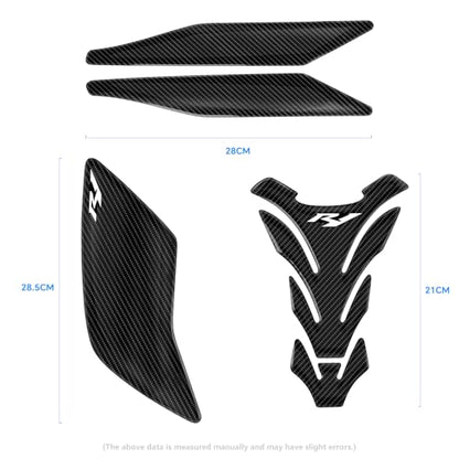 YZF-R1 Motorcycle Tank Pad Gas Tank Protector Compatible with Yamaha YZF-R1 R1 R1M 2015-2021 3D Anti Slip Tank Pad Stickers Gas Oil Fuel Tank Pad Protectors - size: For YZF R1