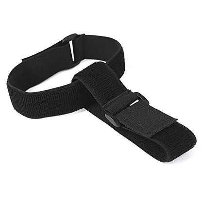 JKJF Cycling Safety Bind Pant Leg Bands Clip Strap Riding Fishing Elastic Ankle Leg Trousers Bind Pants Adjustable Magic Fastening Belt (12 inch length, 1 inch width, 2 Pcs)