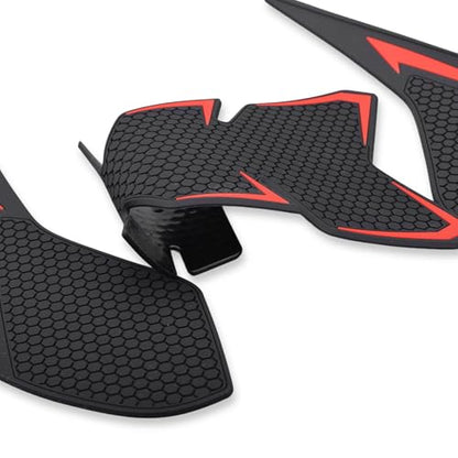 Motorcycle Tank Traction Pad Side Gas Knee Grip Protective Sticker Protector for Honda CBR500R CB500F 2019-2025 ((2024~ Style red)) - color: (2024~ Style Red)