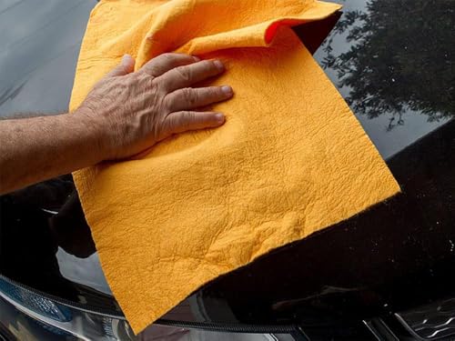 Flinka The Original Reusable Shammy Cloth 20" x 14" - Super Absorbent Chamois Towel - Great for Cars, Boats, Trucks, and RVs - Natural Viscose Sponge Cloth - Eco Friendly (3 Pack) - size: 3 Pack