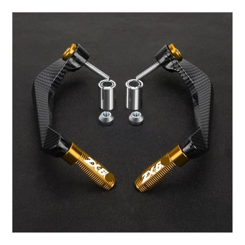 Motorcycle Handlebar Grips Brake Clutch Levers Handle Bar Protector Guard For NINJA For ZX-6R ZX6R ZX636R ZX6RR - color: Yellow-lo