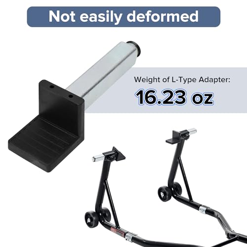 Spool Lift Stand Attachments for Rear Sportbike Motorcycle Stands (Attachment ONLY), L-Shaped Adapter 1 Pair - size: L
