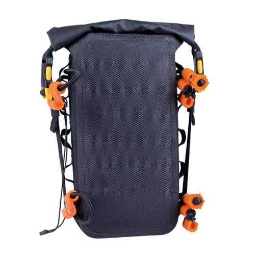 Giant Loop Fender Bag + Number Plate Bag, 3.5 liters of Packable Volume Waterproof Storage Pouch for Essential Items, Ideal for Enduro, Dirt Bike, Snowbike (Black) - color: Black