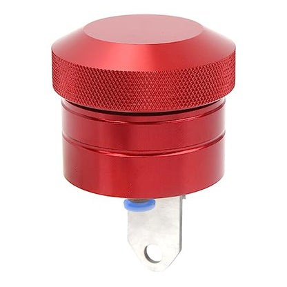 Motorcycle Chain Lubricator System Universal Chain Oiler Reservoir with Mounting Bracket and Oil Tube, Metal Manual Drip Chain Lubrication Kit Replacement for, Red - color: Red