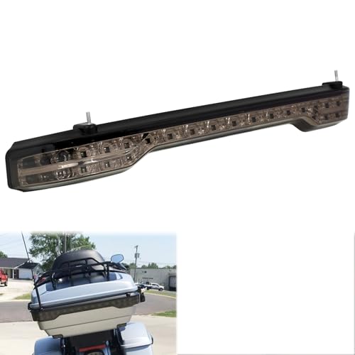 King Tour Trunk LED Light Tail Light Running Brake Turn Signal Lamp Kit Fit for Harley Touring Road King Road Street Electra Glide Tri Glide Ultra Limited 2014-2023 Smoke - color: Smoke