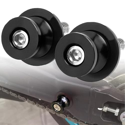 FREAXLL 6MM M6 Swingarm Spools Sliders Stand Universal for YAM-AHA YZF R1 R3 R6 MT09 MT-10/SP MT03 TRACER 700/900 GT TENERE 700 XTZ1200 FZ07 FZ09 FZ6 FZ6R FZ8 - Black - color: Aluminum black