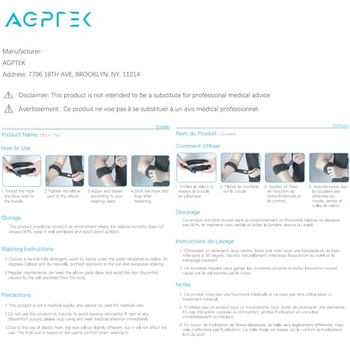 AGPTEK Elbow Brace for Tendonitis and Tennis Elbow 2 Pack, Tennis Golfers Elbow Support Arm Band Pain Relief Elbow Wrap Weightlifting Elbow Strap with Compression Pad for Men & Women, Grey - color: Gray