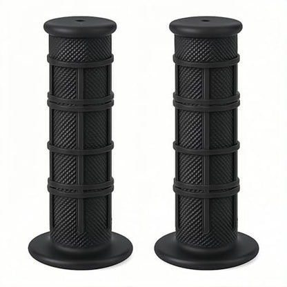 7/8" Dirt Bike Grips for CRF KX KLX YZ YZF RM 125 250 450,Anti-Slip Soft Rubber Handlebar Grips for Pit Bike, Motocross, Off-Road, Mini Bike, 22mm Left / 24mm Right,Black