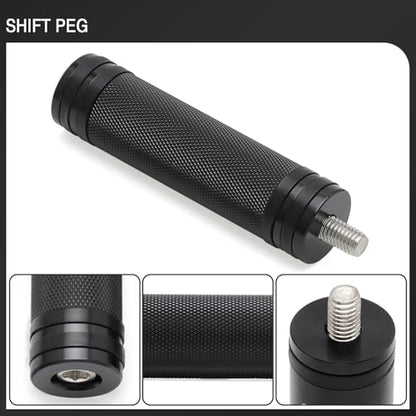 Motorcycle Extended Shifter Peg Toe Foot Shift Peg for Harley Softail Sportster Dyna Touring Road King Street Glide Road Glide Fat Bob (Black) - color: Black